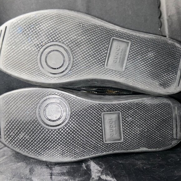 Gucci x Dapper Dan High-Top Sneakers – Black/Gold Monogram - Picture 8 of 11